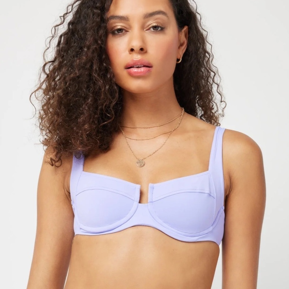 NWT l*space Camellia Underwire Bikini Top in Wisteria